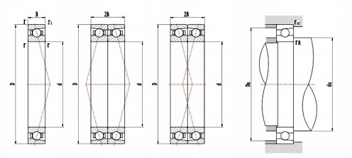 薄壁角接觸軸承裝配示意圖